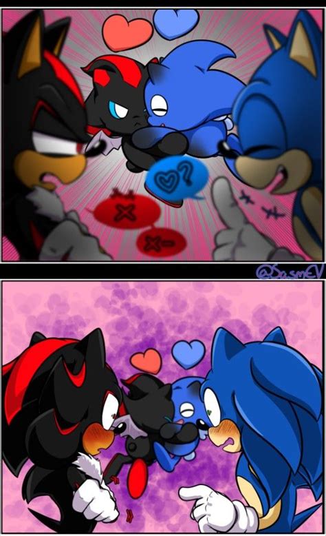 Pin By Angy Gomez On Sonadow Kiss Sonic And Shadow Sonic Sonic Fan Art