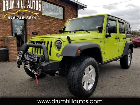 Used 2016 Jeep Wrangler Unlimited Sport 4wd For Sale In Lowell Ma 01851