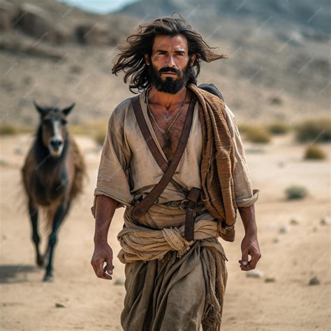 Premium Ai Image John The Baptist Prophet In The Desert Preparing The