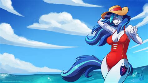 Wallpaper Illustration Anime Beach Furry Anthro Genderswap Rule