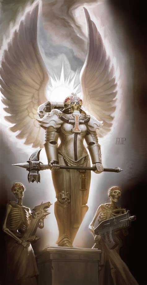 Adepta Sororitas And Living Saint Warhammer K Drawn By Elijah