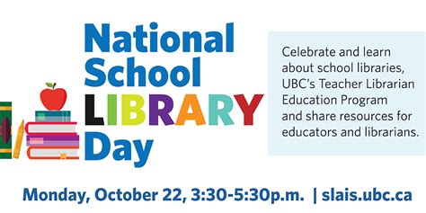 National School Library Day Language And Literacy Education