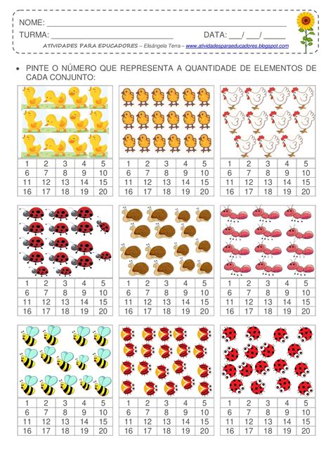 Numeros E Quantidades 1 Ano
