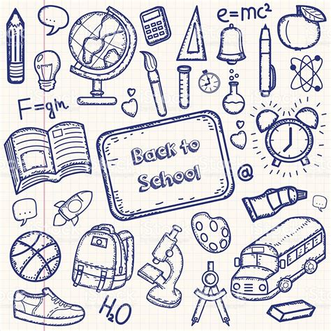 School Supplies Drawing At Getdrawings Free Download