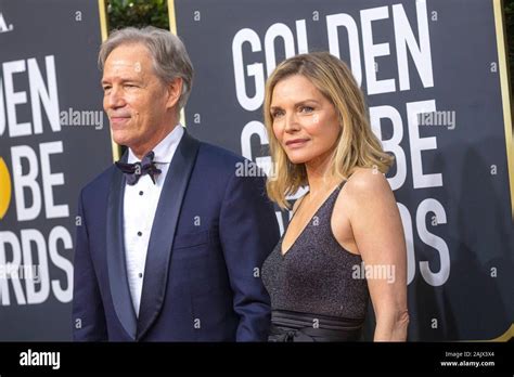 David E Kelley And Michelle Pfeiffer Attend The 77th Annual Golden