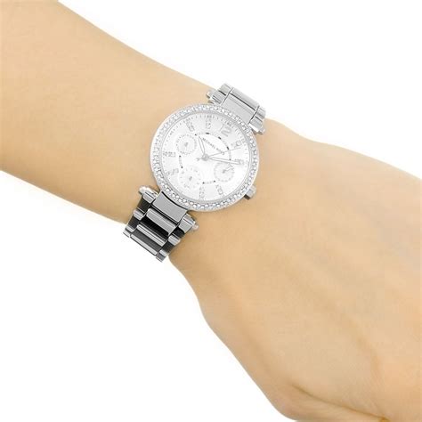 Shop women's michael kors parker watches. Ladies Michael Kors Mini Parker Watch (MK5615) | WatchShop ...