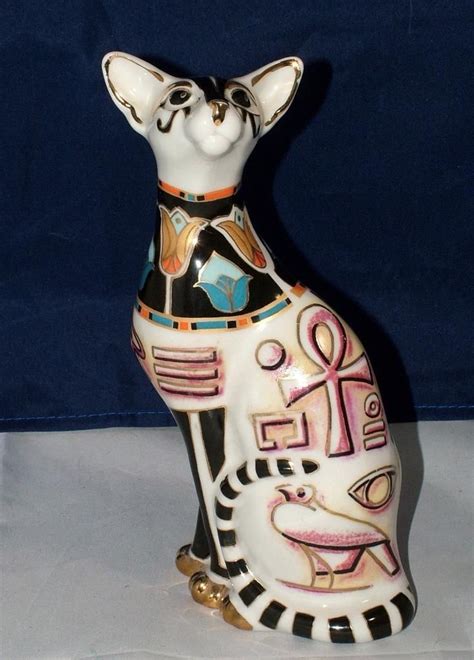 Paul Cardew Egyptian Cool Catz Cat Porcelain Figurine Mint Porcelain