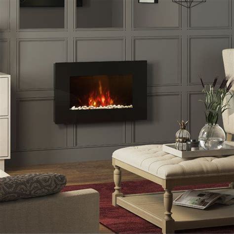 Azonto Wall Mounted Electric Fire Bemodern Wall Mounted Electric