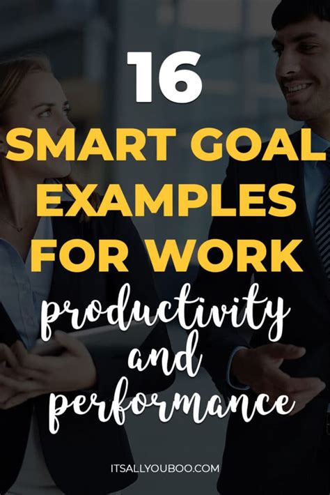 16 Smart Goal Examples For Work Productivity And Performance