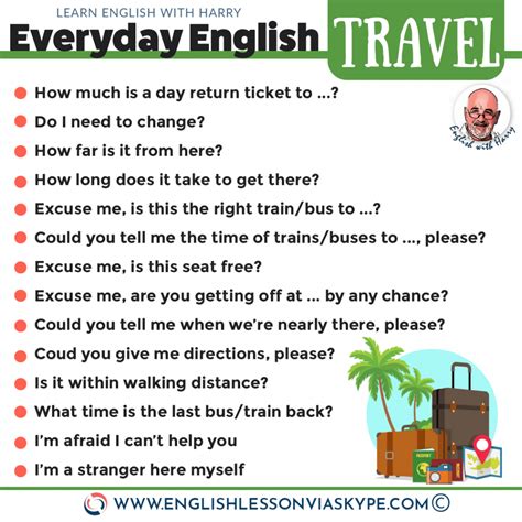 Intermediate English Travel Vocabulary ⬇️ Learn English With Harry