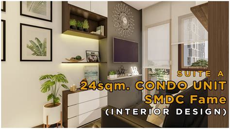 Smdc Fame Interior Design 24 Sqm Condo Unit Lumion 10 Youtube