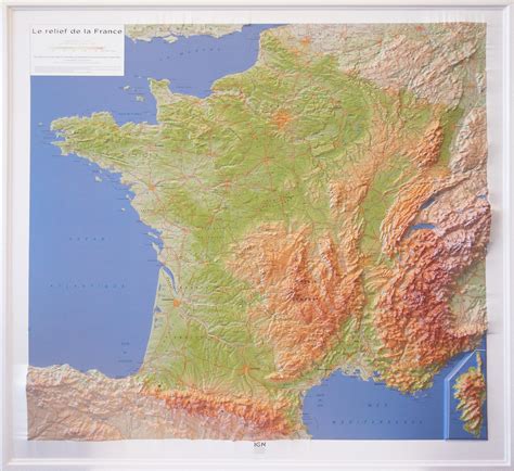 France Carte En Relief