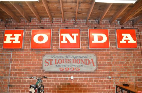 Vintage Honda Sign Mungenast Motorcycle Classic
