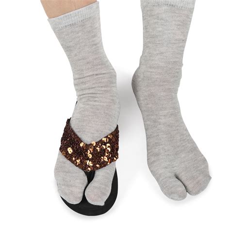 1 Pairs Ez Toe Separated Socks Big Toe Japanese Kimono Flip Flop Sandal Socks Ninja In Stockings
