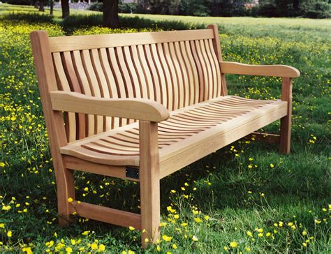 Outdoor Park Benches The Scarborough Wooden Garden Bench And Memorial