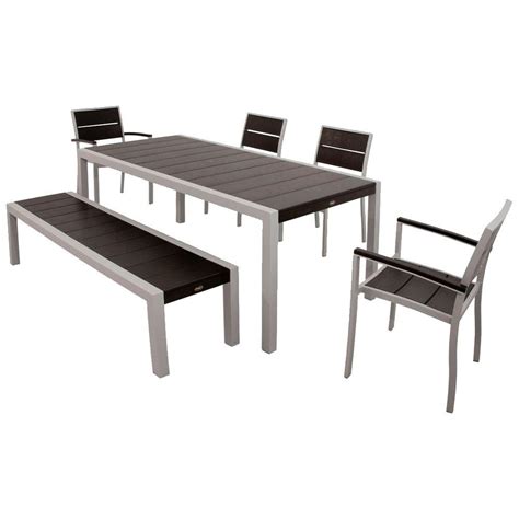 Wpc composite wood outdoor furniture is a new type of composite made by mixing natural fiber with plastic and other chemical additives. Trex Outdoor Furniture Surf City Textured Silver 6-Piece ...