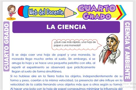 CIENCIA Y AMBIENTE Cuarto Grado De Primaria 31 FICHAS