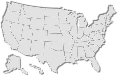 Blank Us Map Us Map Transparent Background Hd Png Download