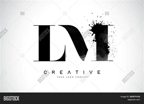 Lm L M Letter Logo Vector And Photo Free Trial Bigstock