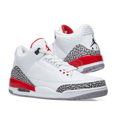 Air Jordan 3 Retro White Fire Red Grey And Black End Us