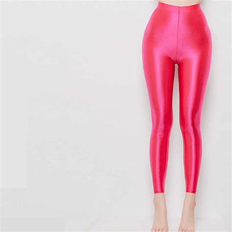 Nestwomen Tights Pantyhose Sexy Tight Fitting Solid Color Satin Pants Pantyhose Shiny Sexy