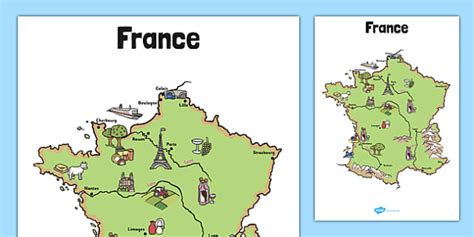 Map Of France Primary Resources Twinkl Ireland