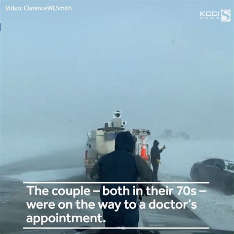 storm chaser rescues couple stuck in blizzard wind snow intimate relationship camera storm