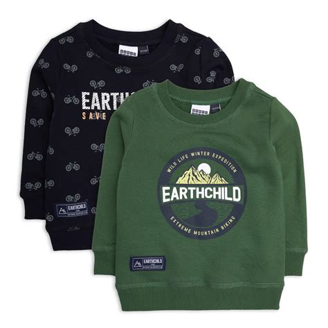 Buy Earthchild 2 Pack Baby Boy Sweat Top Online Truworths