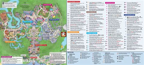 Magic Kingdom Printable Map Printable World Holiday