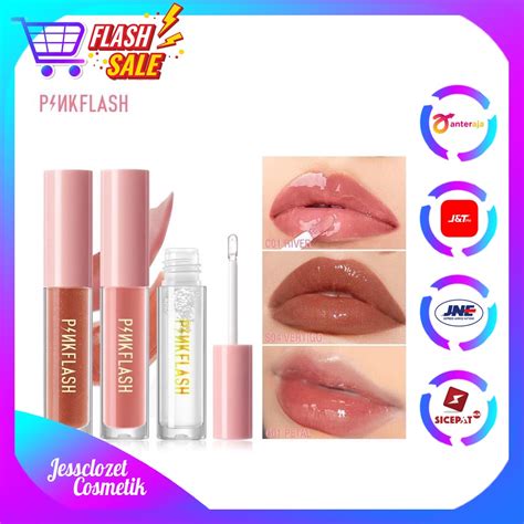 Jual Pinkflash Lasting Matte Lip Cream Ohmygloss Lip Gloss Perawatan Bibir Pelembab Murah