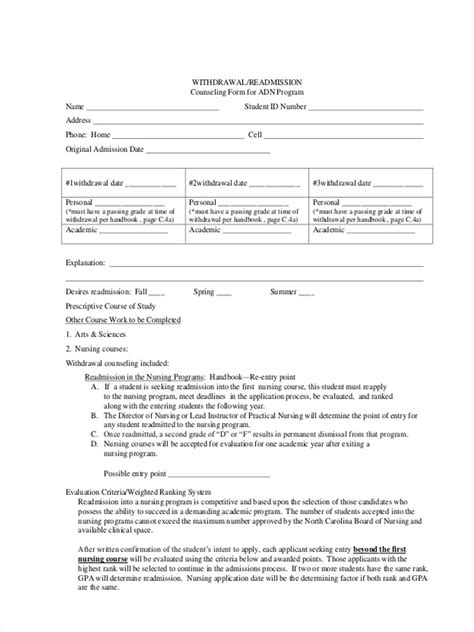 Free 34 Counselling Forms In Pdf Ms Word