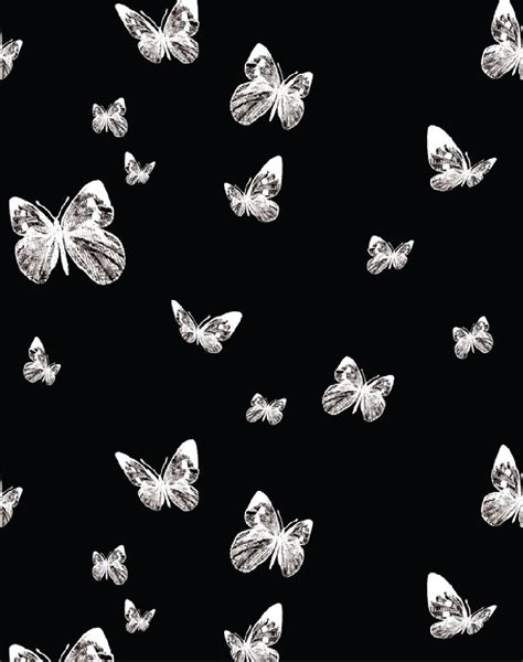 Butterfly Valley Black And White Black Aesthetic Wallpaper Black