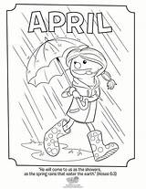 Coloring April Hosea Bible Revelation Month Activity Printable Getcolorings Quote Whats Spring Rainy Crafts Rains sketch template