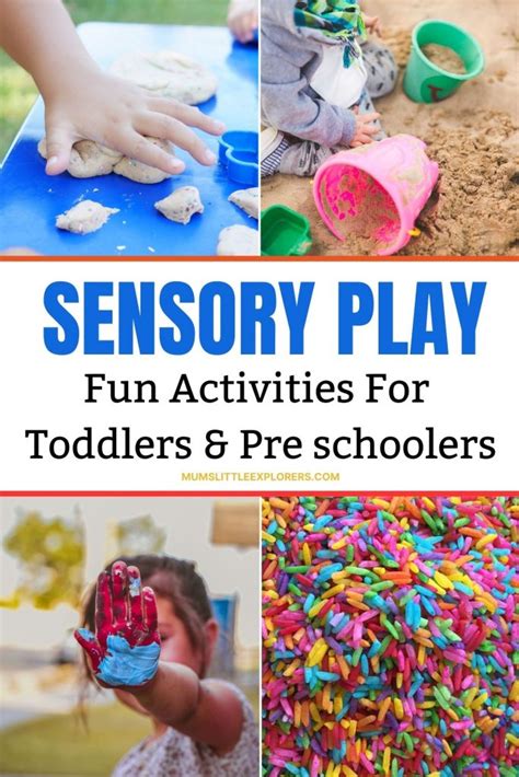 10 Fun Sensory Activities For Toddlers Pre Schoolers Young Kids