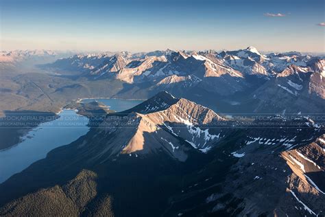 Aerial Photo Kananaskis Lakes Alberta