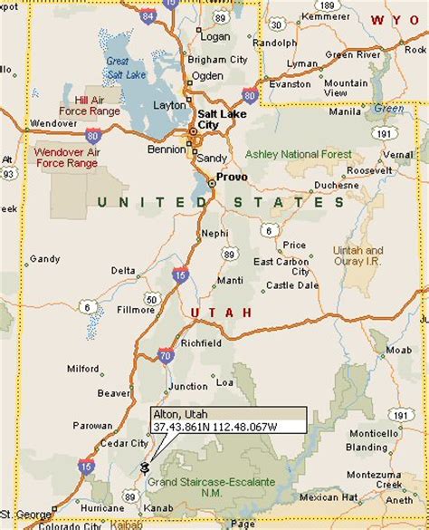 Alton Utah Map 4