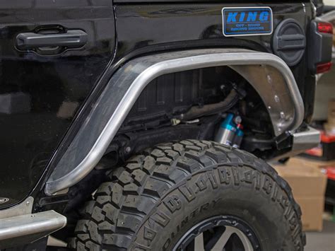 2018 Jeep Jl 4 Flare Rear Tube Fenders Aluminum Genright Jeep Parts