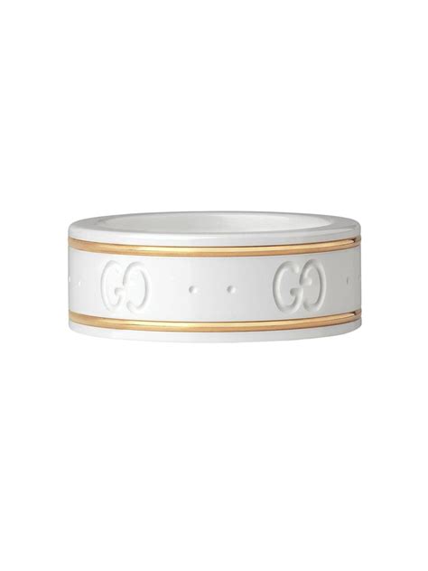 Gucci 18kt Yellow Gold Icon Ring Farfetch
