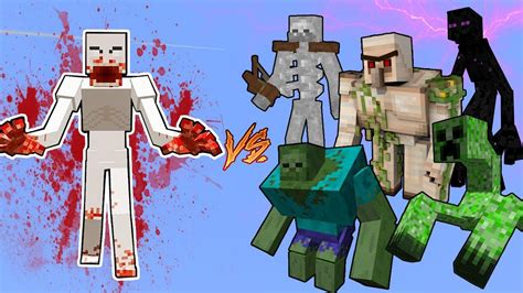 Scp 096 Pc Vs Mutant Monsters In Minecraft Youtube