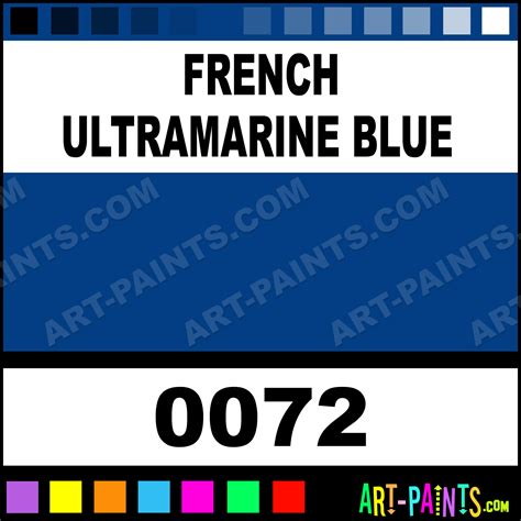 If so, you should have seen a lot of old buildings and houses with a wide range of oranges, pinks and yellows on the walls. French Ultramarine Blue Artist Acrylic Paints - 0072 ...