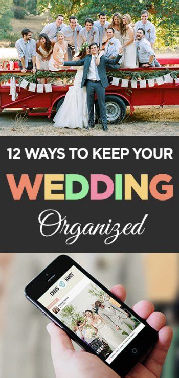 12 Ways To Keep Your Wedding Organized • Organization Junkie
