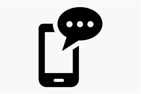 Text Message Mobile Icon White Background Png Image Transparent Png