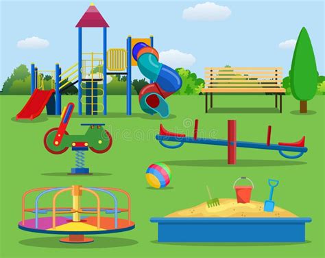 Kids Playground Cartoon