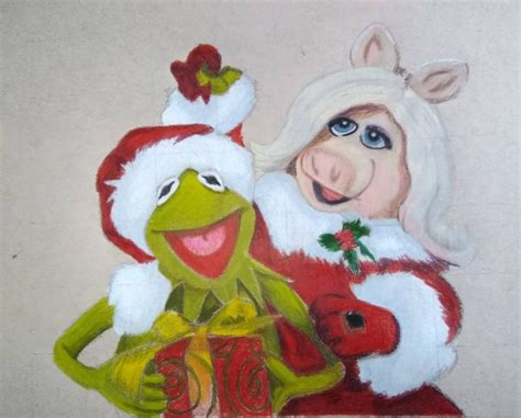 Christmas Kermit Miss Piggy The Muppets Etsy