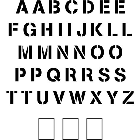 Stencil Ease 36 Arial Uppercase Alphabet Stencil At