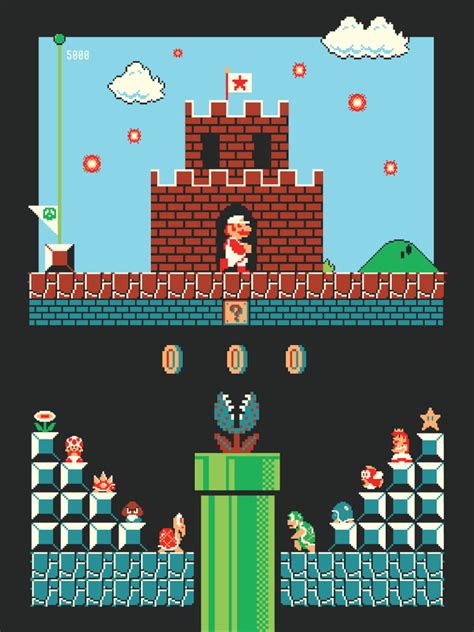 Super Mario Bros Level One By Harlan Elam Intrinsic Editions