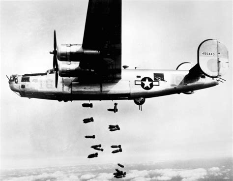 A Consolidated B 24 Liberator On A Bombing Mission Over Germany In 1945