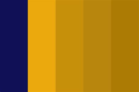 Navy Blue Gold Compliment 3 Color Palette