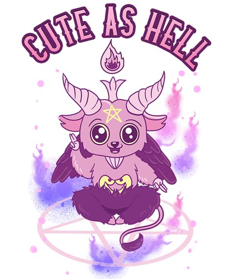 Cute As Hell Anime Kawaii Baphomet Pastel Goth Pun Puzzle For Sale By The Perfect Presents