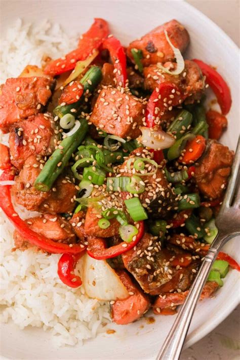 Quick And Easy Asian Salmon Stir Fry What Great Grandma Ate